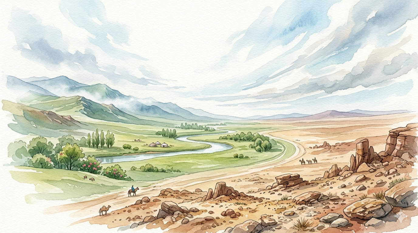 Mongolia steppe infinite - cover